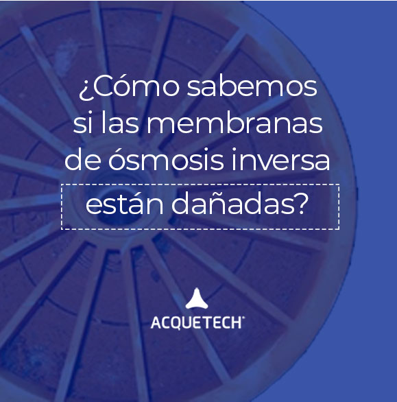 ¿Cómo sabemos si las membranas de osmosis inversa están dañadas?